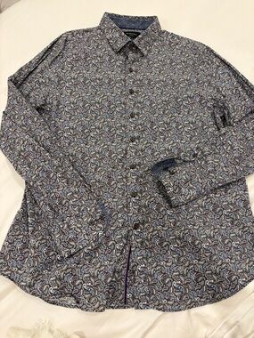 Bugatchi Men's Multi-Color Paisley Button-Down Shirt